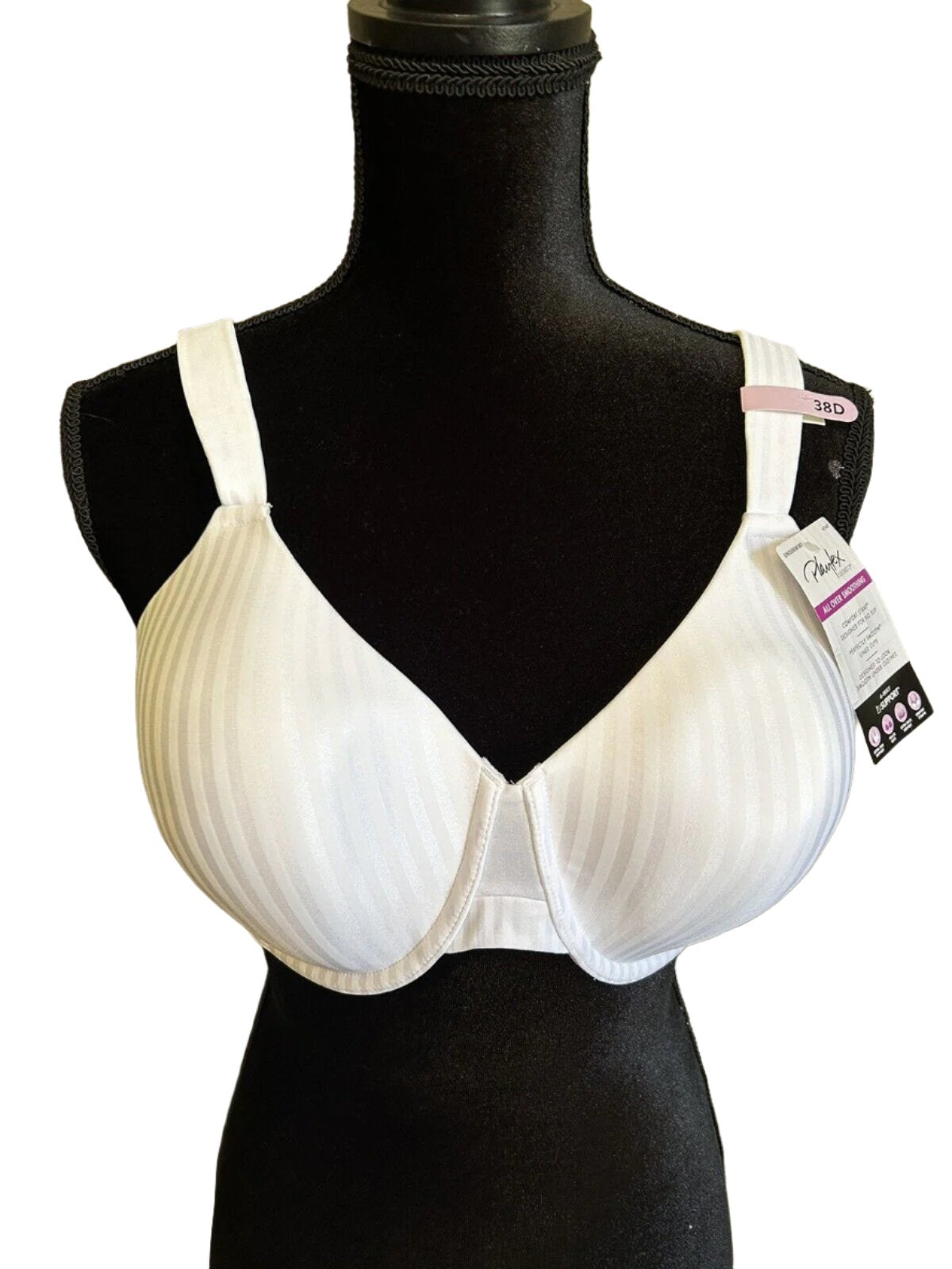 New Bra Playtex Secrets Perfectly Smooth T-Shirt White