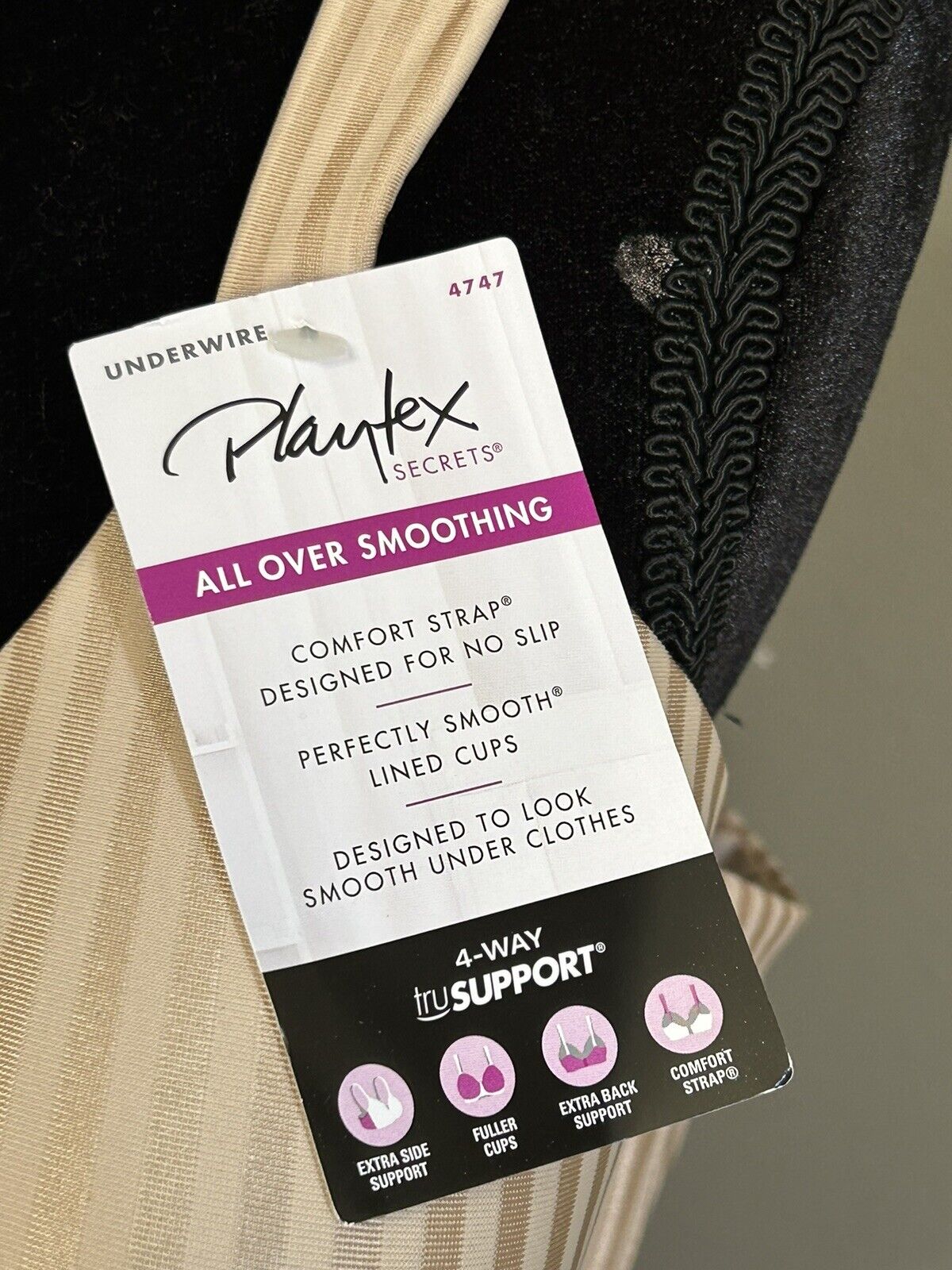 NWT Playtex Nude Secrets All Over Smoothing Full Figure Underwire Bra