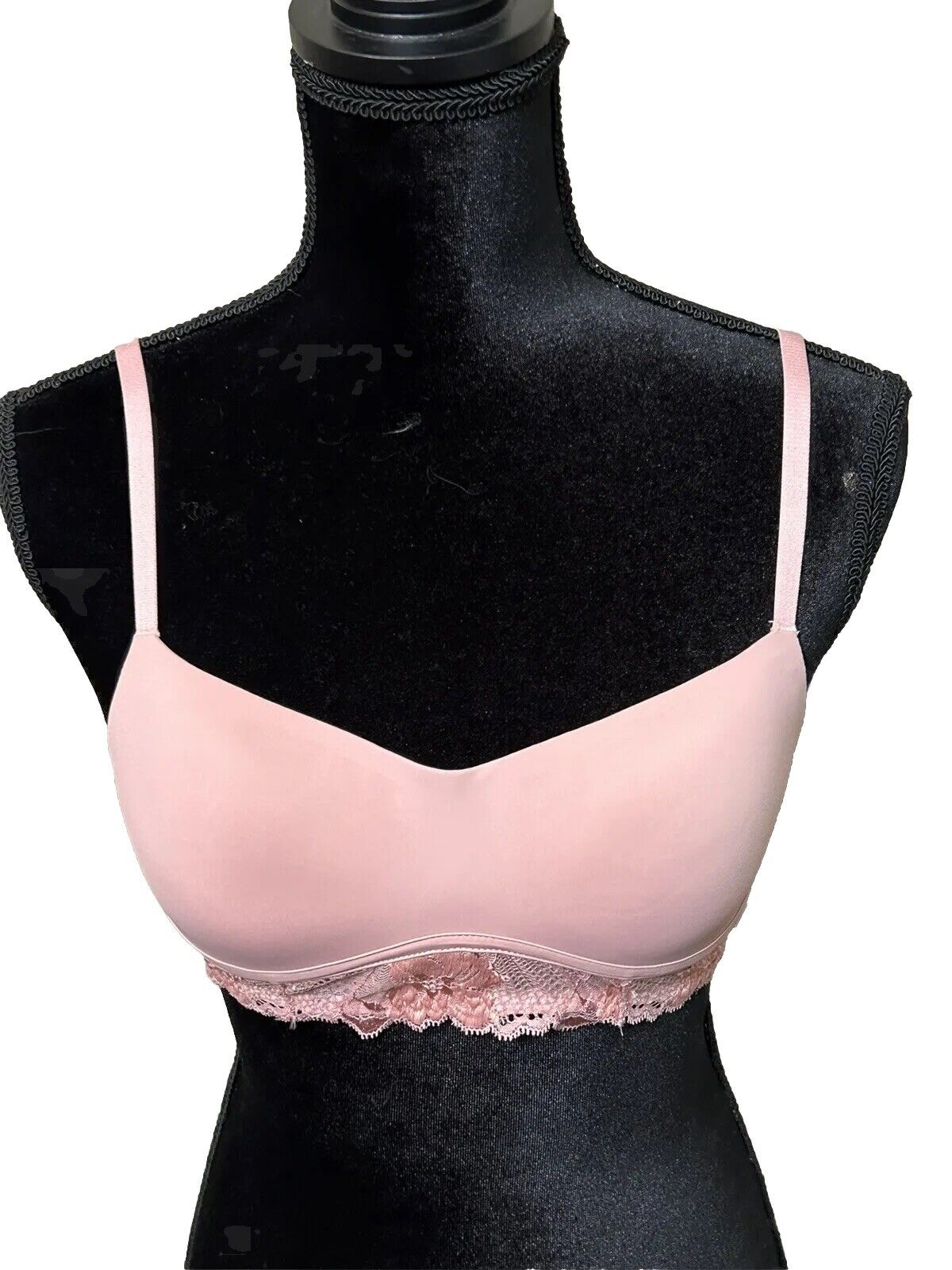 Calvin Klein Perfectly Fit Flex Lightly Lined Wirefree Bralette Pink Size Medium
