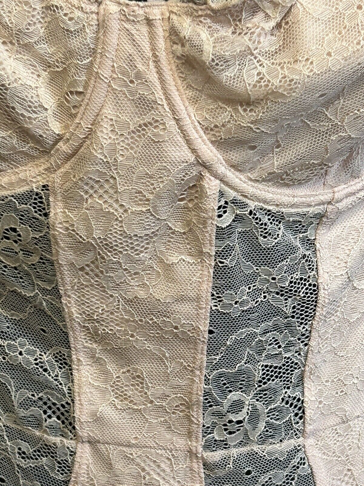 INC International Concepts Womens Lace Cup Bodysuit Lingerie Ballet Pink