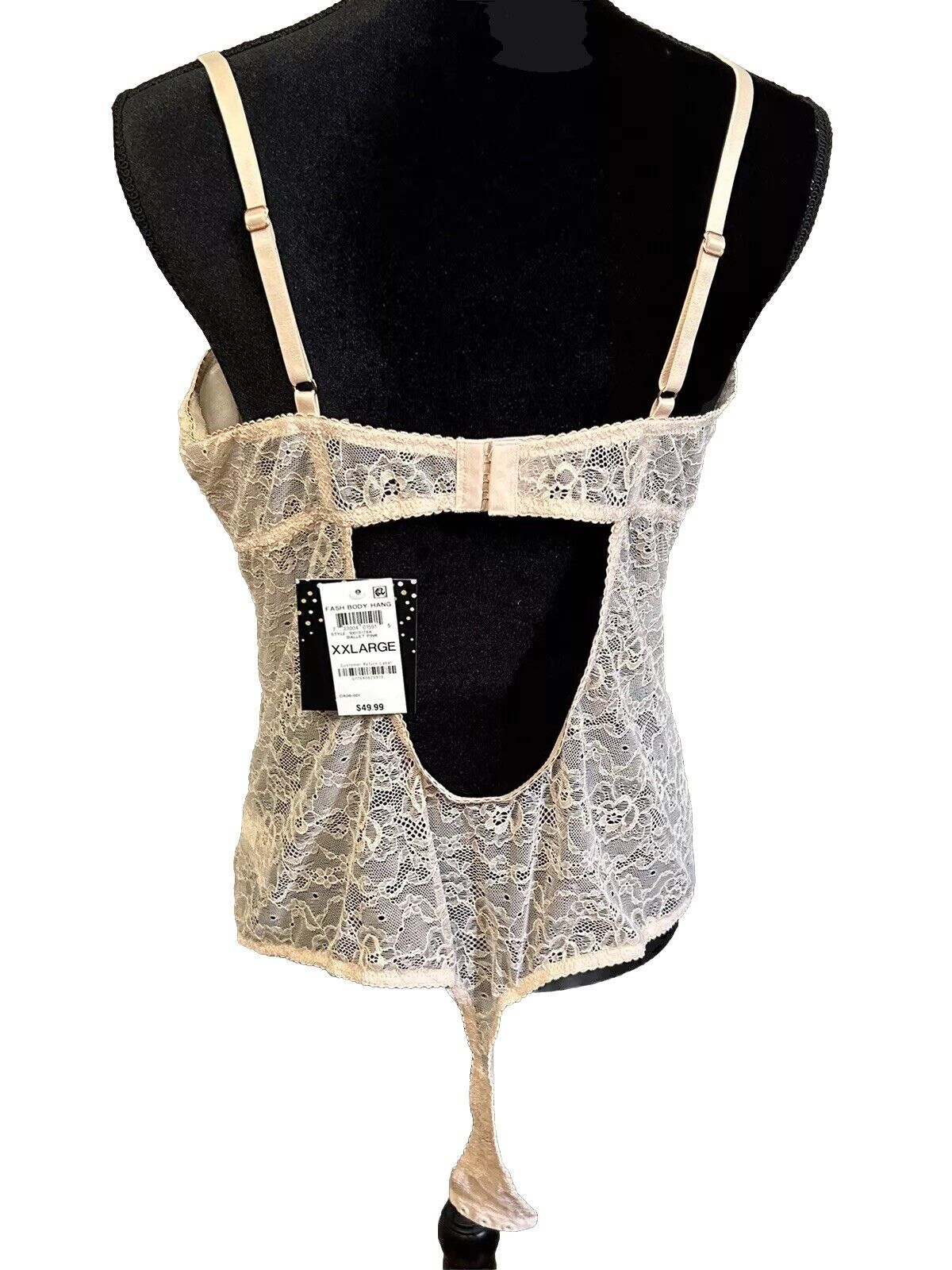 INC International Concepts Womens Lace Cup Bodysuit Lingerie Ballet Pink