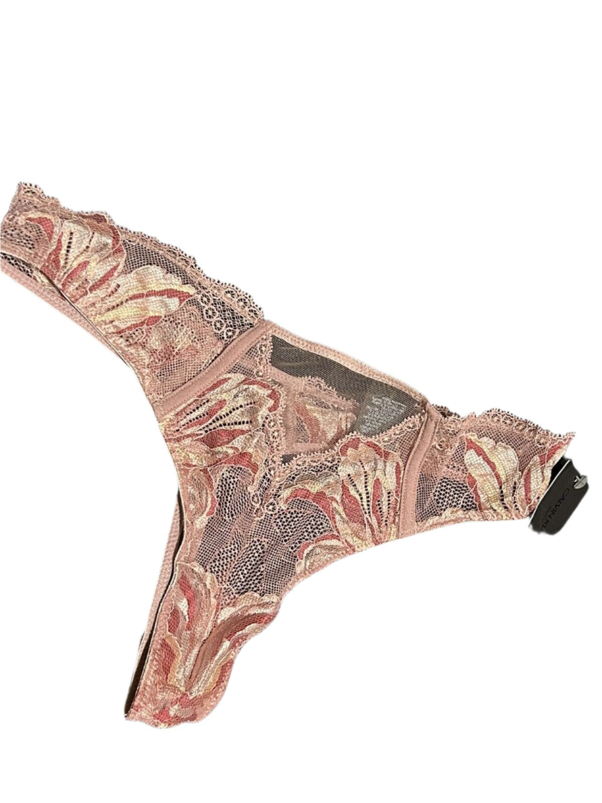 Calvin Klein Black Label "Amaryllis" Low Rise Lace Thong, Mauve