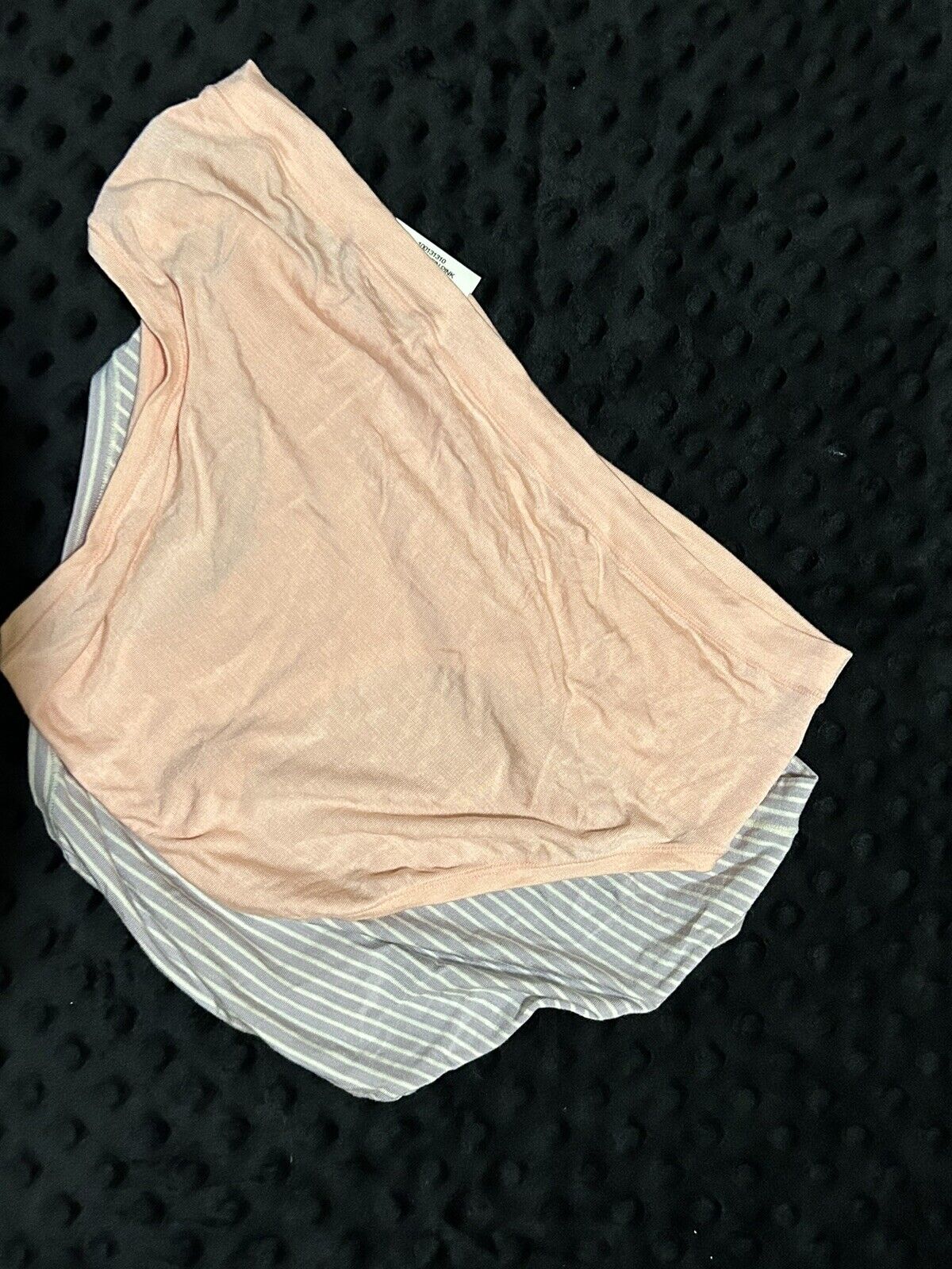 Two Pair Women’s Alfani Intimates Ultra Soft Panty Set Satin Pink & Stripe Underwear