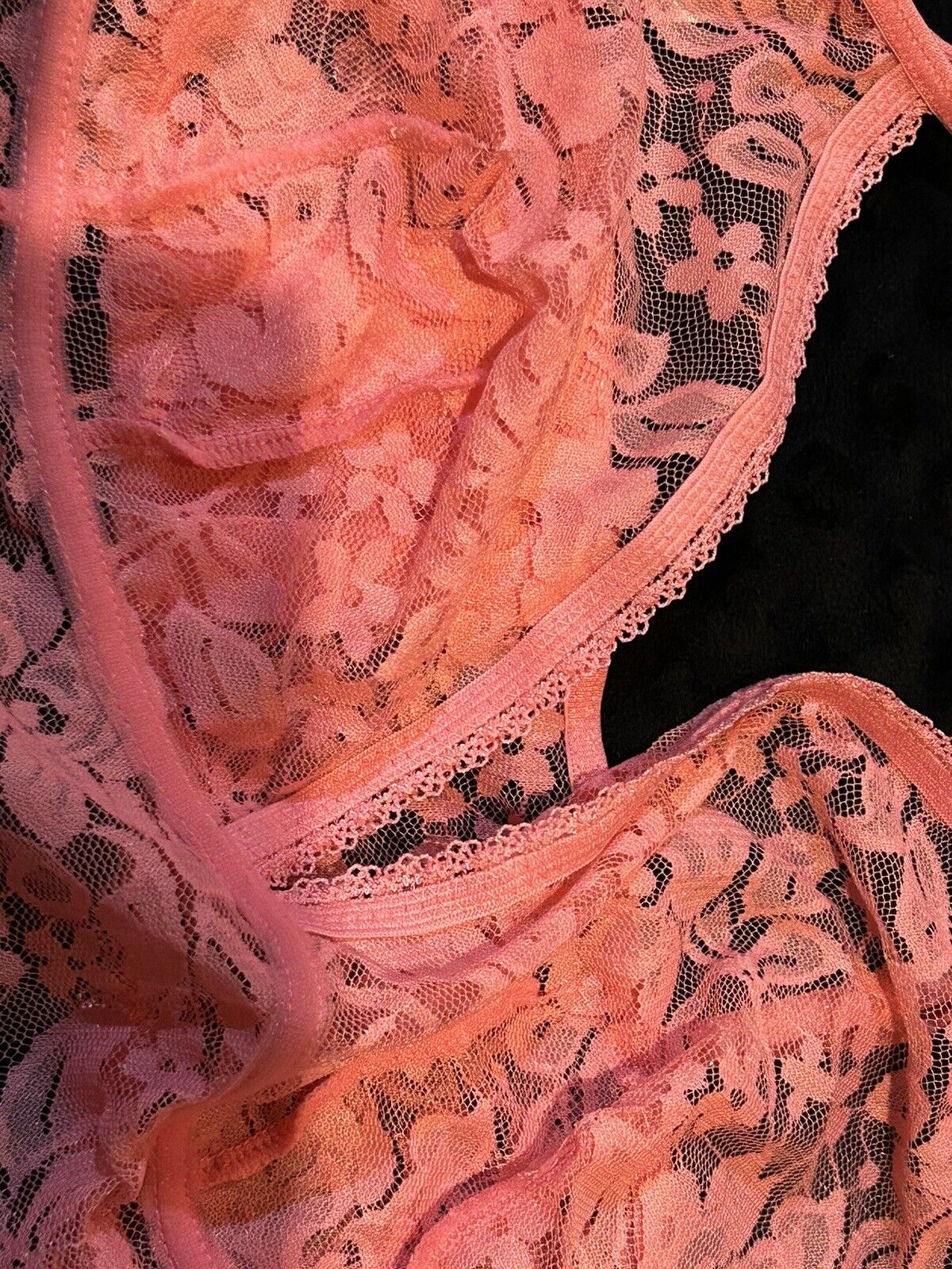 INC International Concepts Lace Bralette Lingerie Foxy Pink
