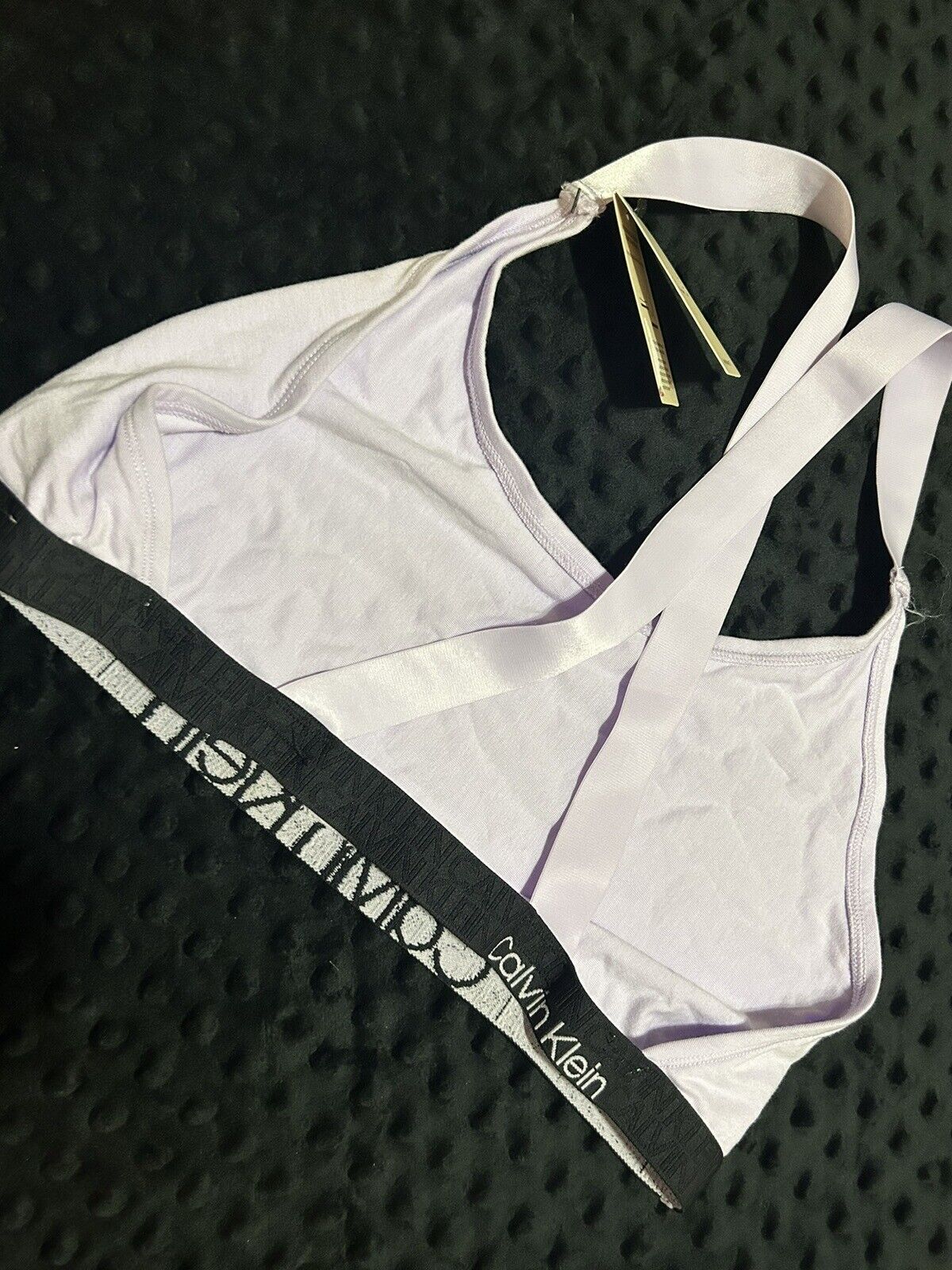 CALVIN KLEIN UNLINED LAVENDER BRALETTE BRA X/LARGE