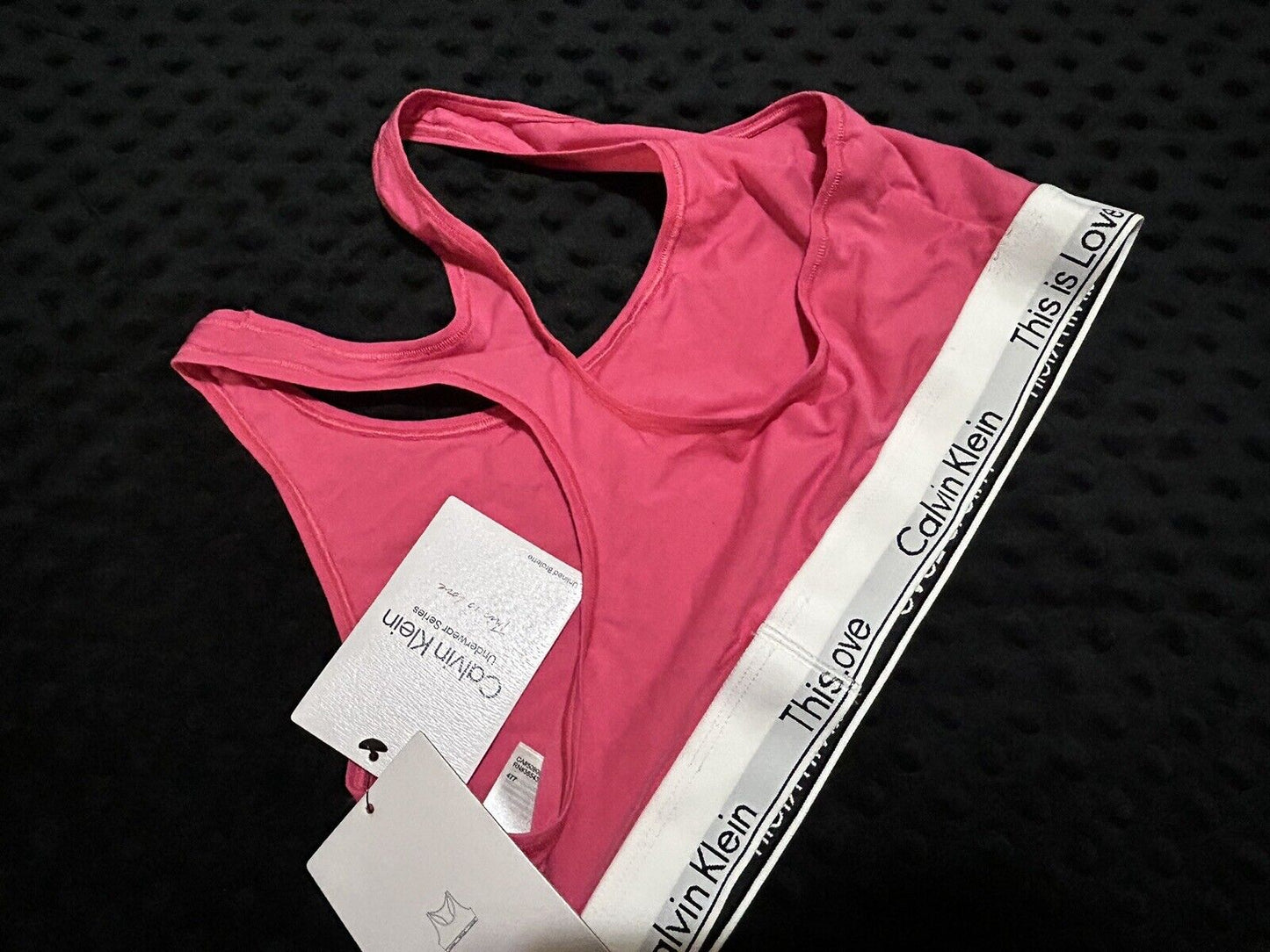 Calvin Klein Women's Plus Cotton This Is Love Unlined Bralette