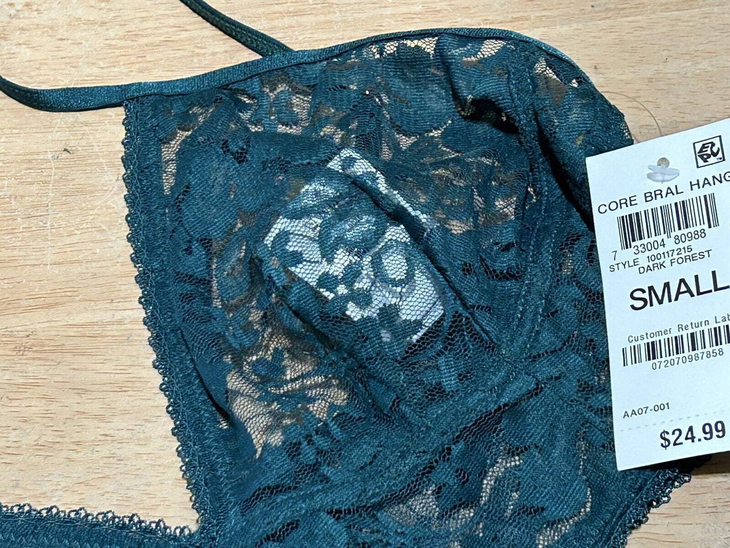 INC International Concepts Women's Lace Bralette Lingerie, Green