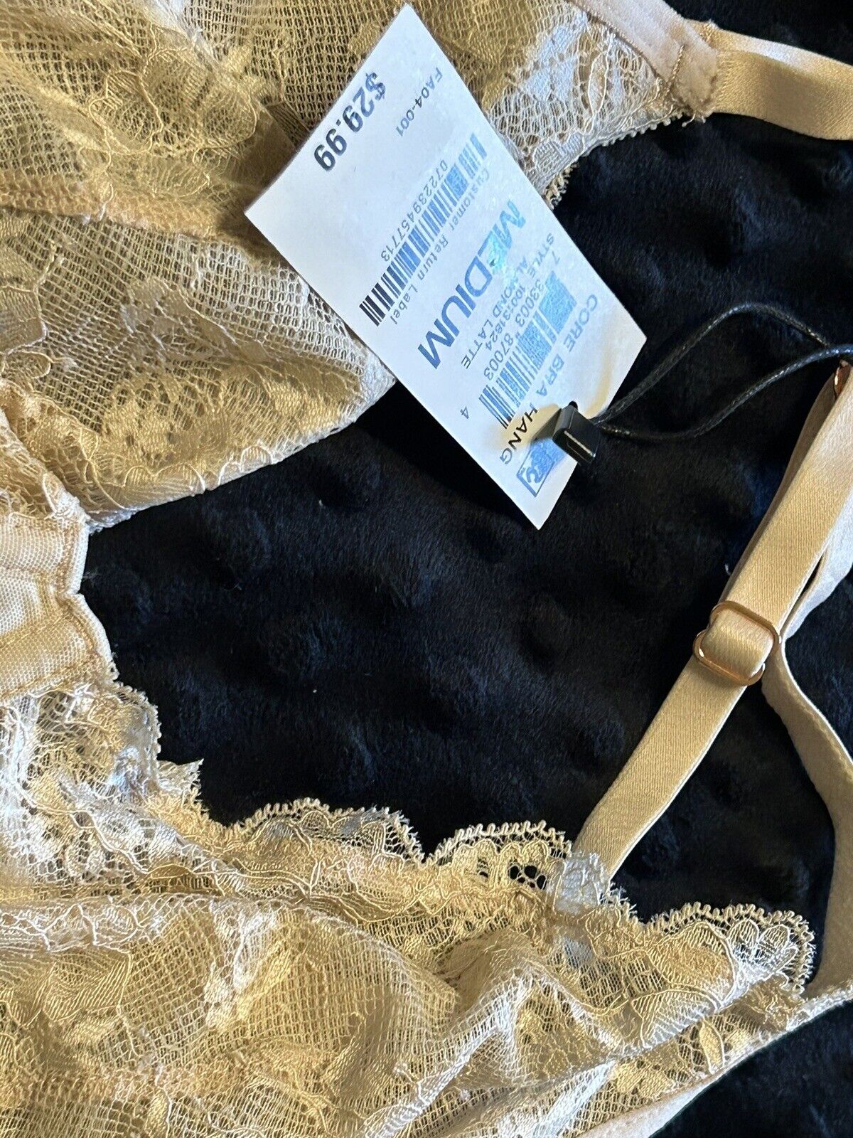 Inc International Concepts Apex Lace Bra Almond Latte