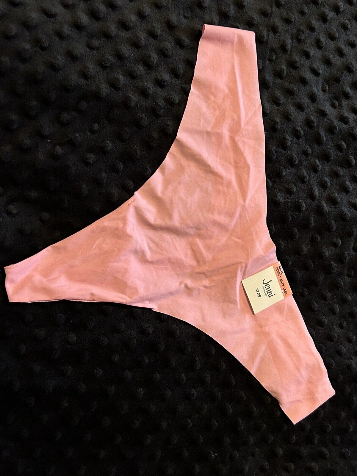 Jenni Women’s No-Show Invisible Seamless Cali Pink Thong Panty Underwear