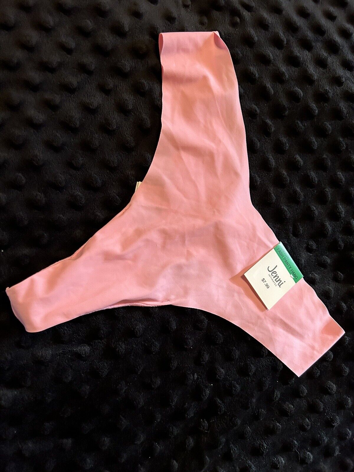 Jenni Women’s No-Show Invisible Seamless Cali Pink Thong Panty Underwear
