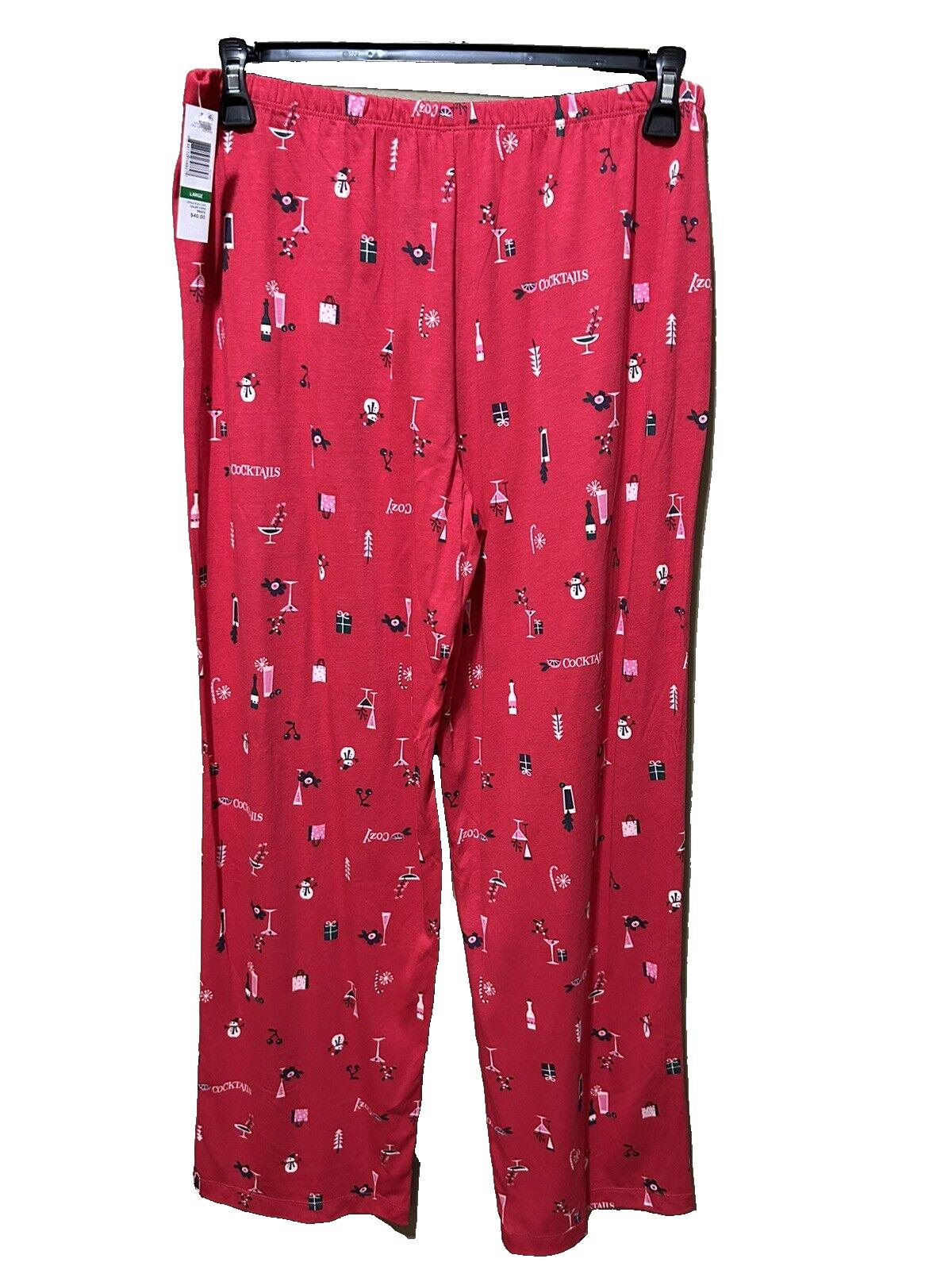 HUE Women’s Printed Knit Capri Pajama Sleep Pants