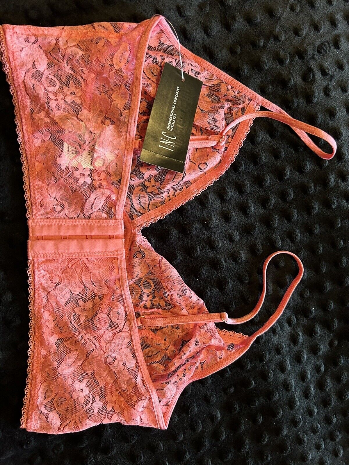 I.N.C. INTERNATIONAL CONCEPTS Women's Lace Bralette Lingerie Pink Gemstone