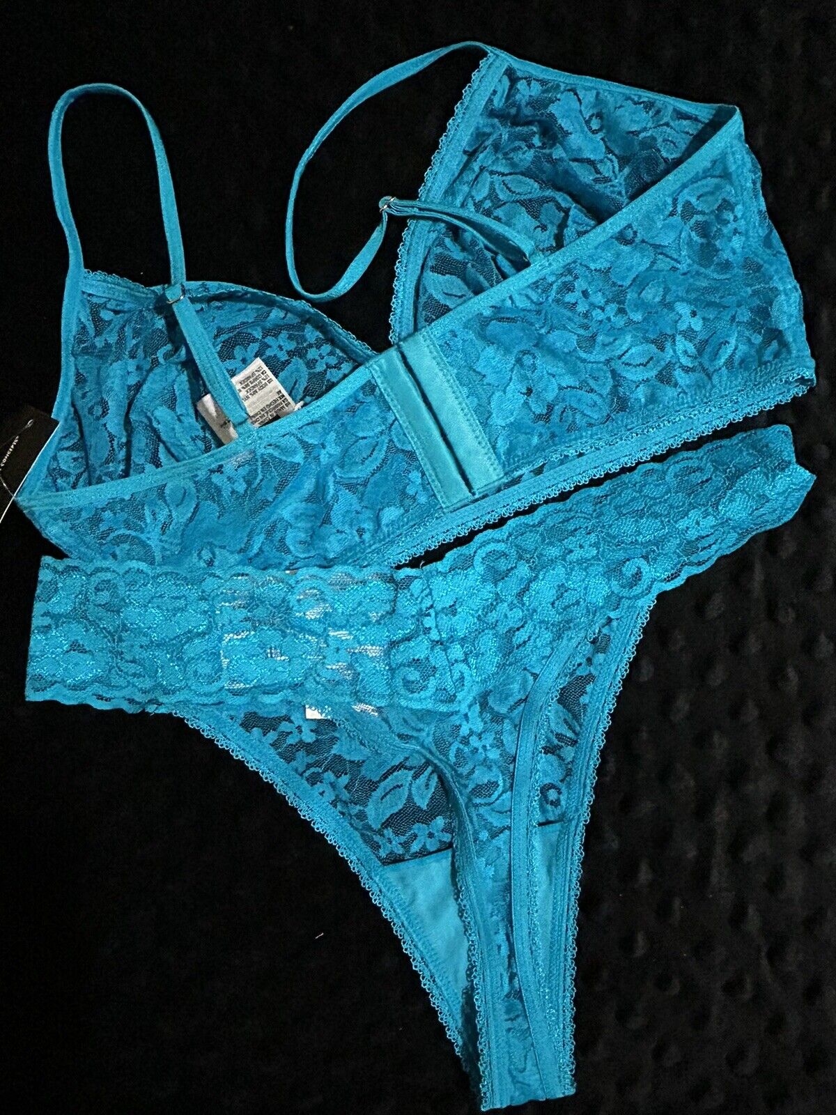 INC Lace 2 Piece Panty Bralette Set Sea Isle