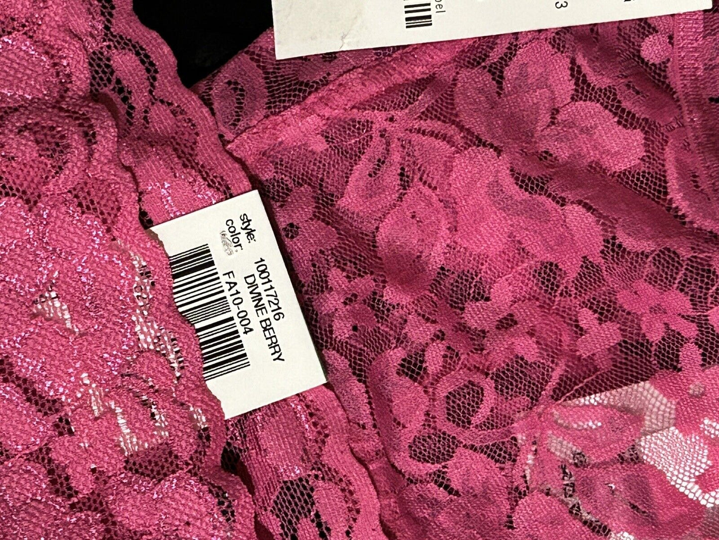 INC Lace 2 Piece Panty Bralette Set Divine Berry