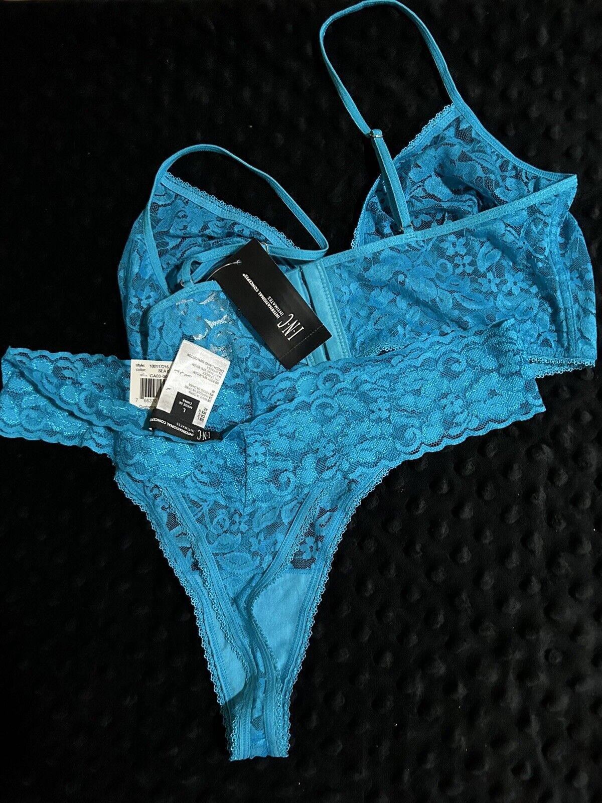 INC Lace Thong Bralette Set NWT Sea Isle