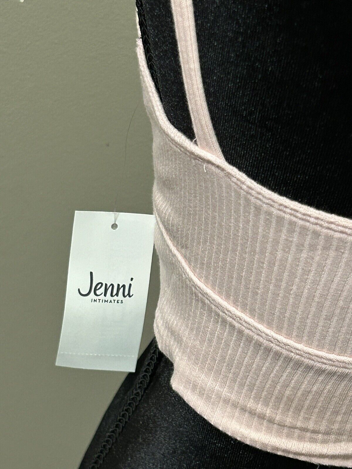 New Jenni Women’s Ribbed Bralette Pink Large