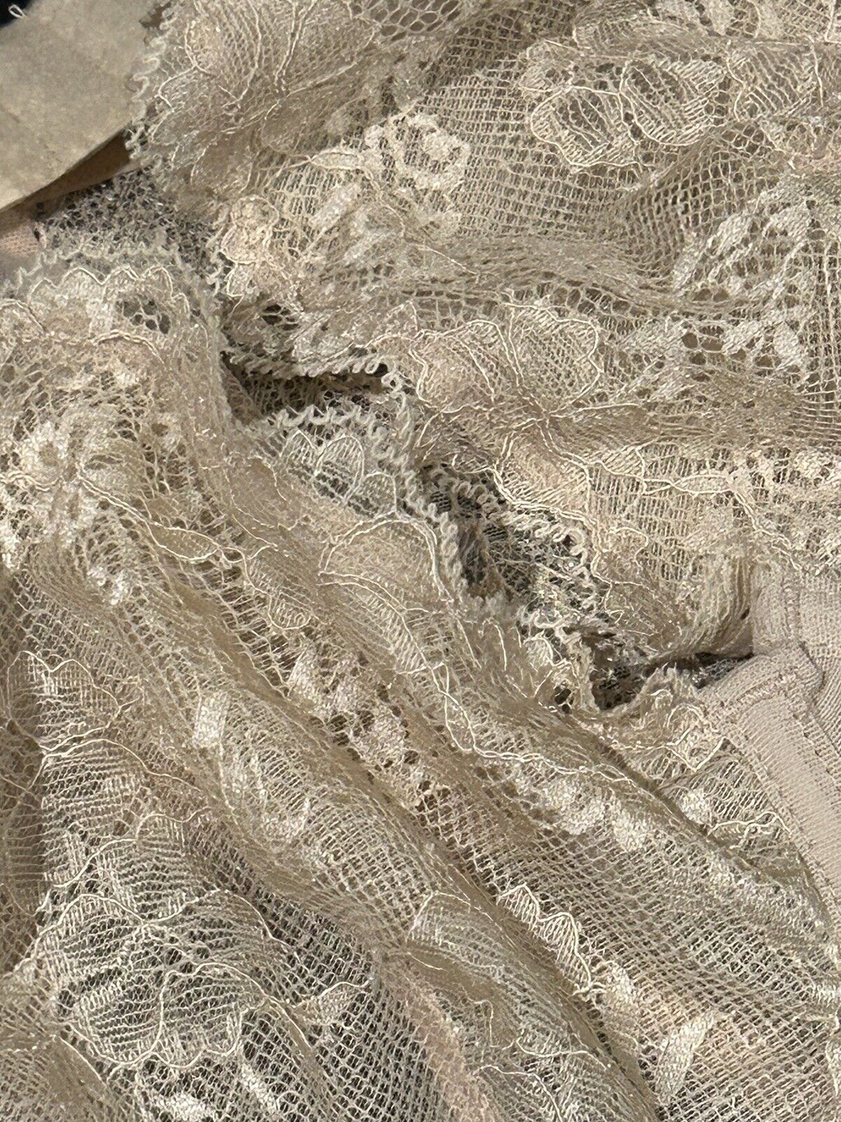 Inc Lace-Trim High-Waist Mesh Underwire Underwear with Matching Bra Set Almond