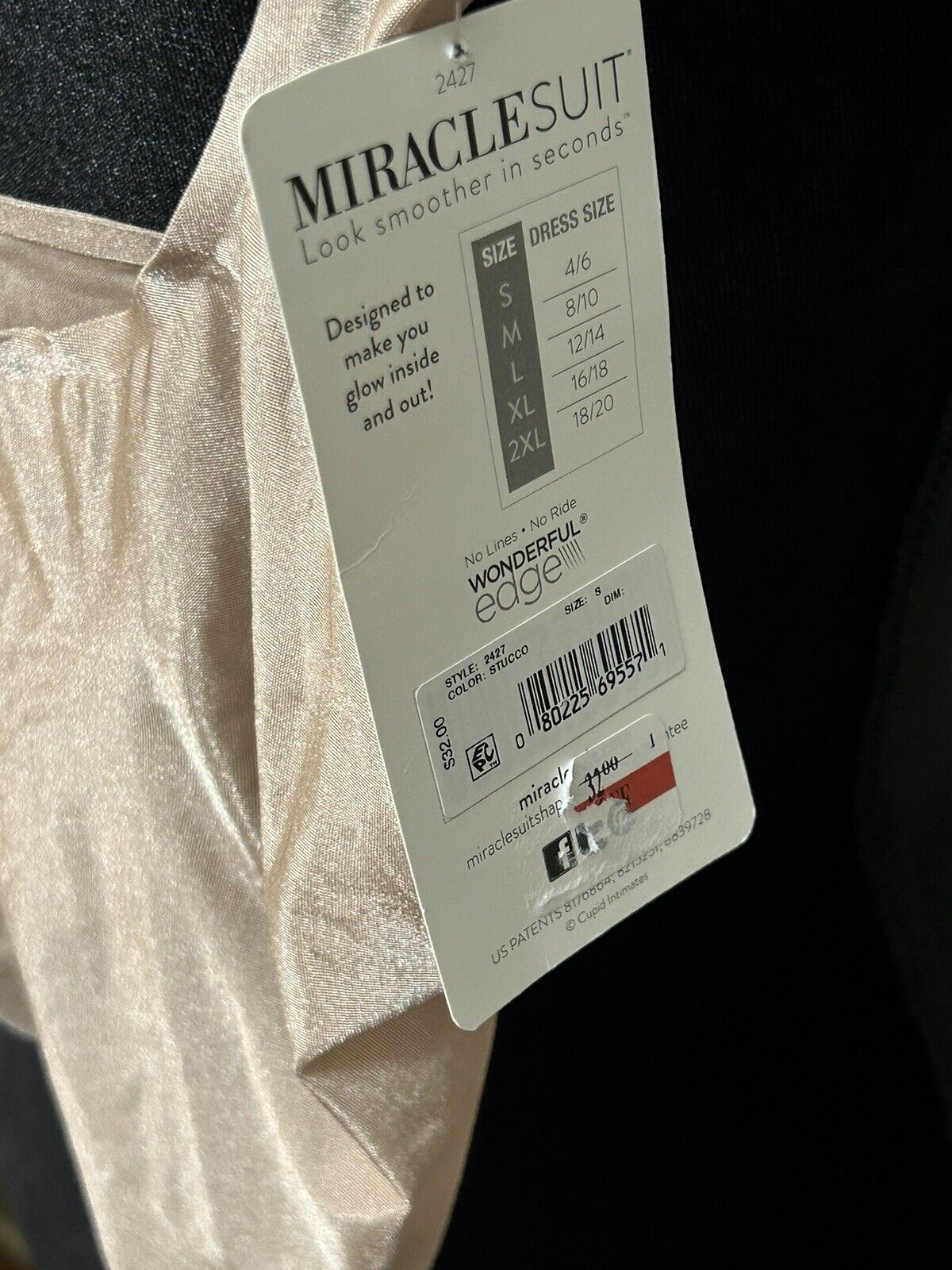 New Miracle Suit Bralette No Seams No Edges Beige