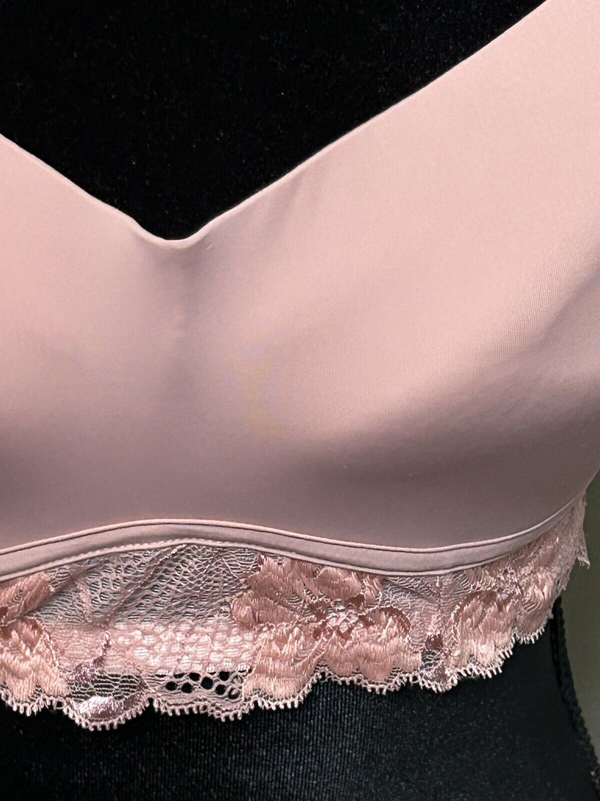 Calvin Klein Bra Mauve Lower Lace Large