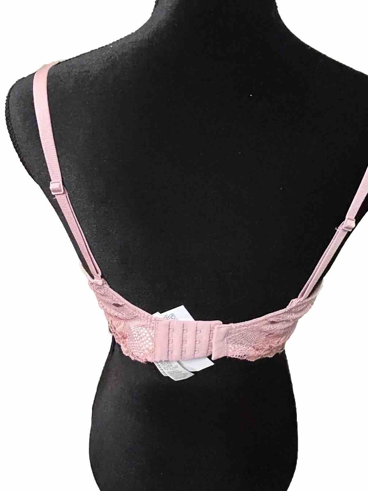 Calvin Klein Bra Mauve Lower Lace Large