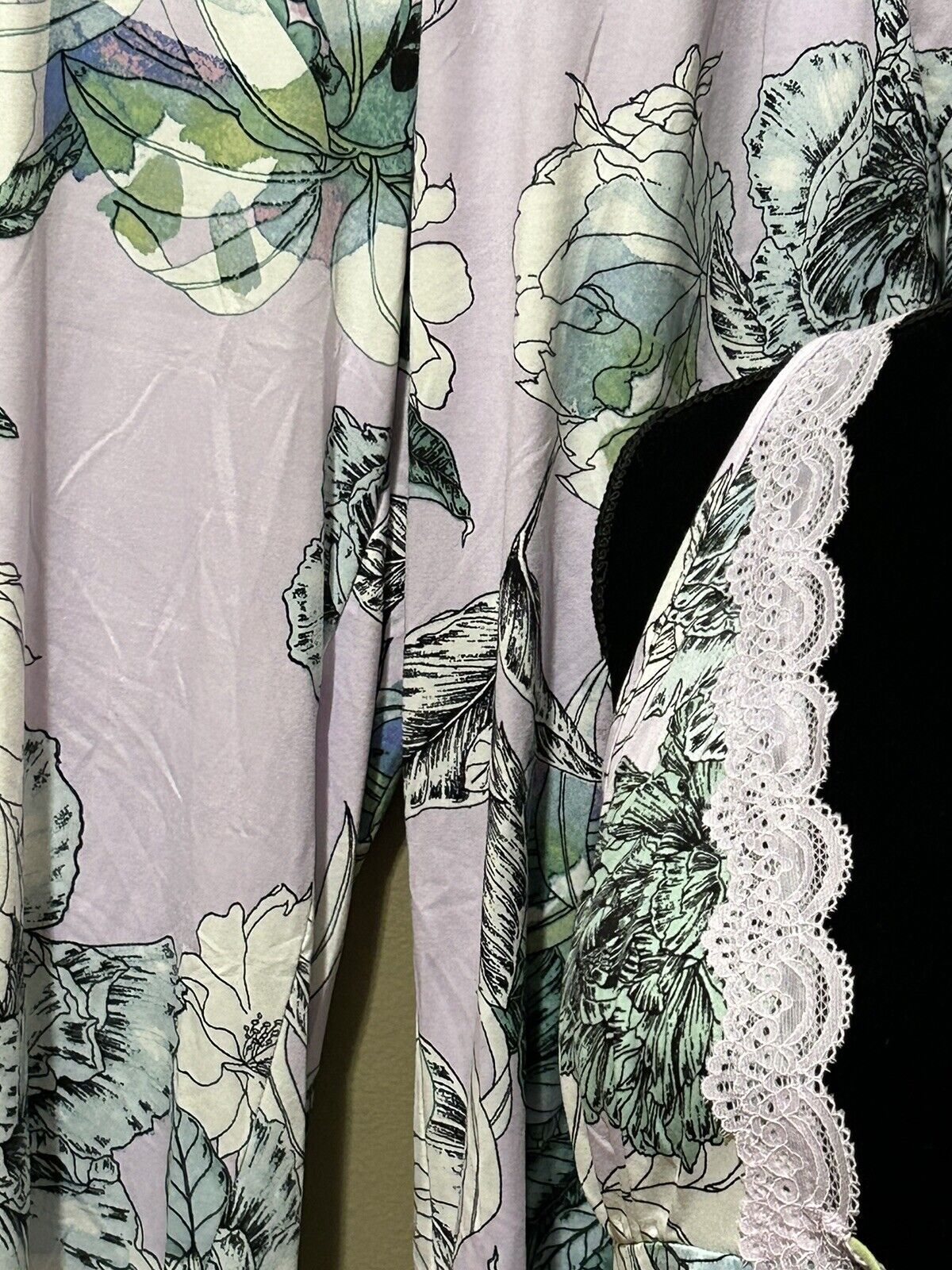 Linea Donatella Palm Garden Cami & Cropped Pants Pajama 2 Piece Set-Lilac