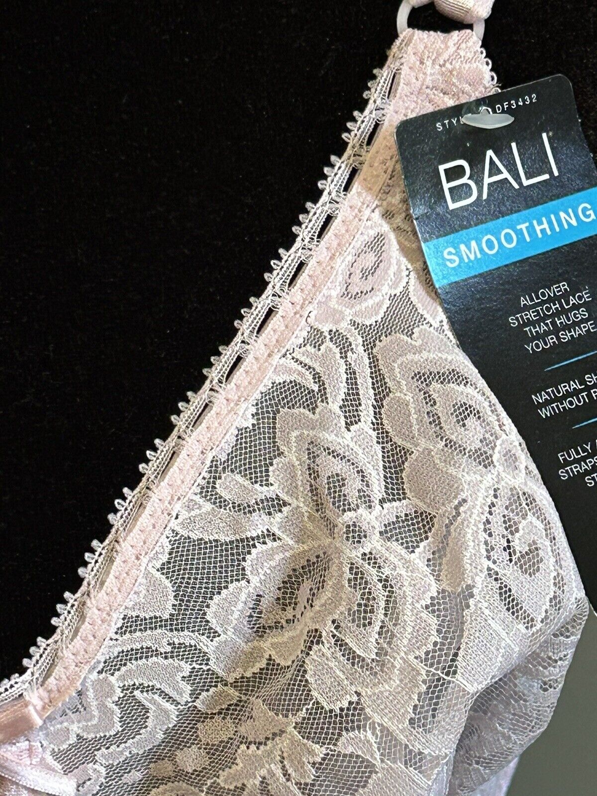 New Bali Smoothing Women Natural Shaping Hush Pink Bra Size 34DD Style Stretch