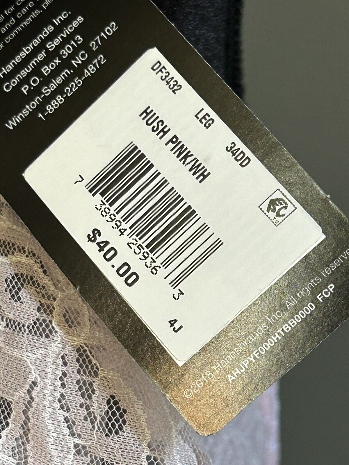 New Bali Smoothing Women Natural Shaping Hush Pink Bra Size 34DD Style Stretch