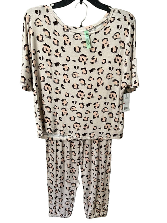 Women’s 2 Piece Honeydew Sun Lover Lounge Pajama Calm Leopard