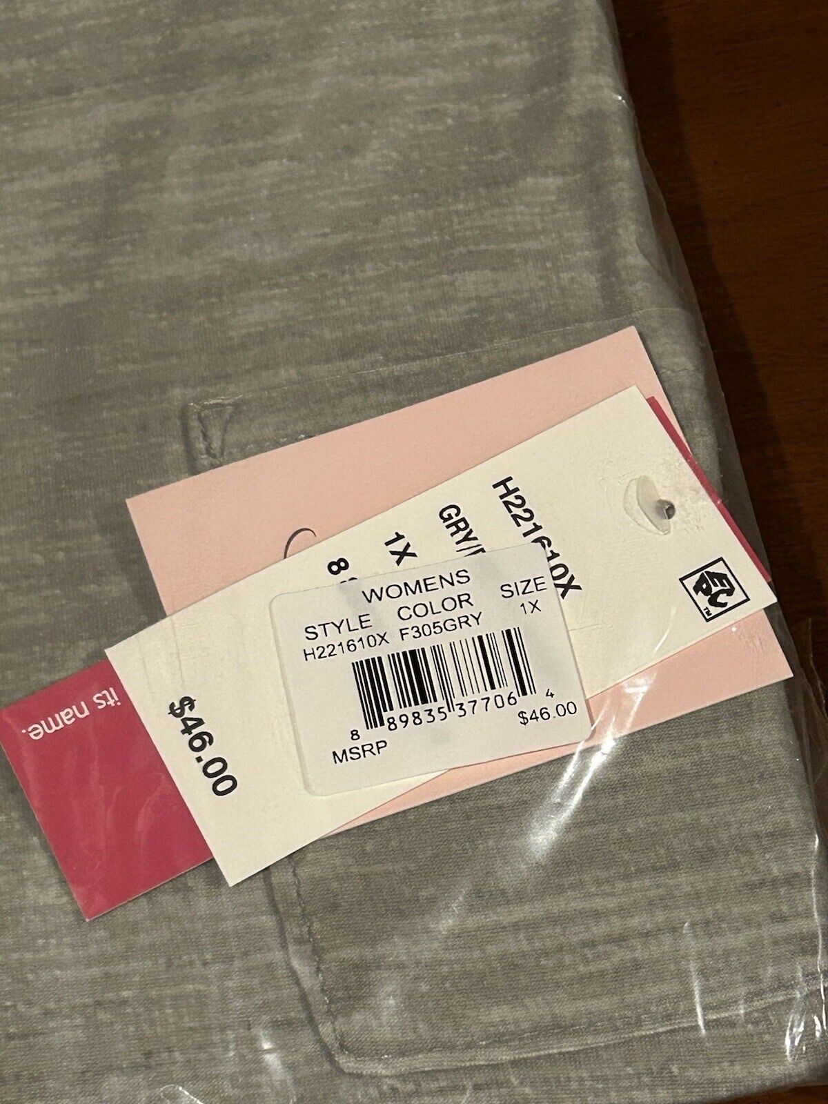 Hanes Comfort Sleep Women’s 2 Piece Grey Pretty Poppy Pajama Set