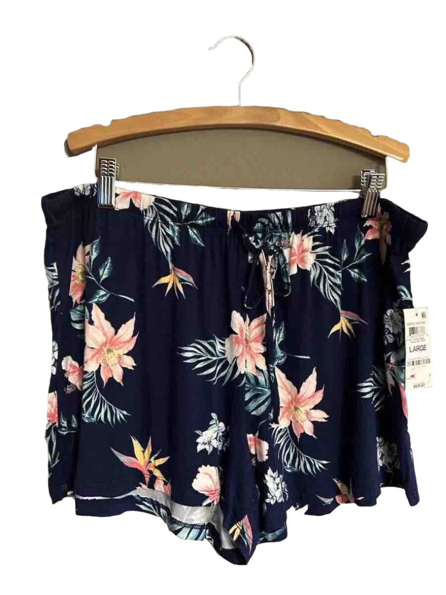 INC Tropical Blue Super Soft Pajama Lounge Shorts