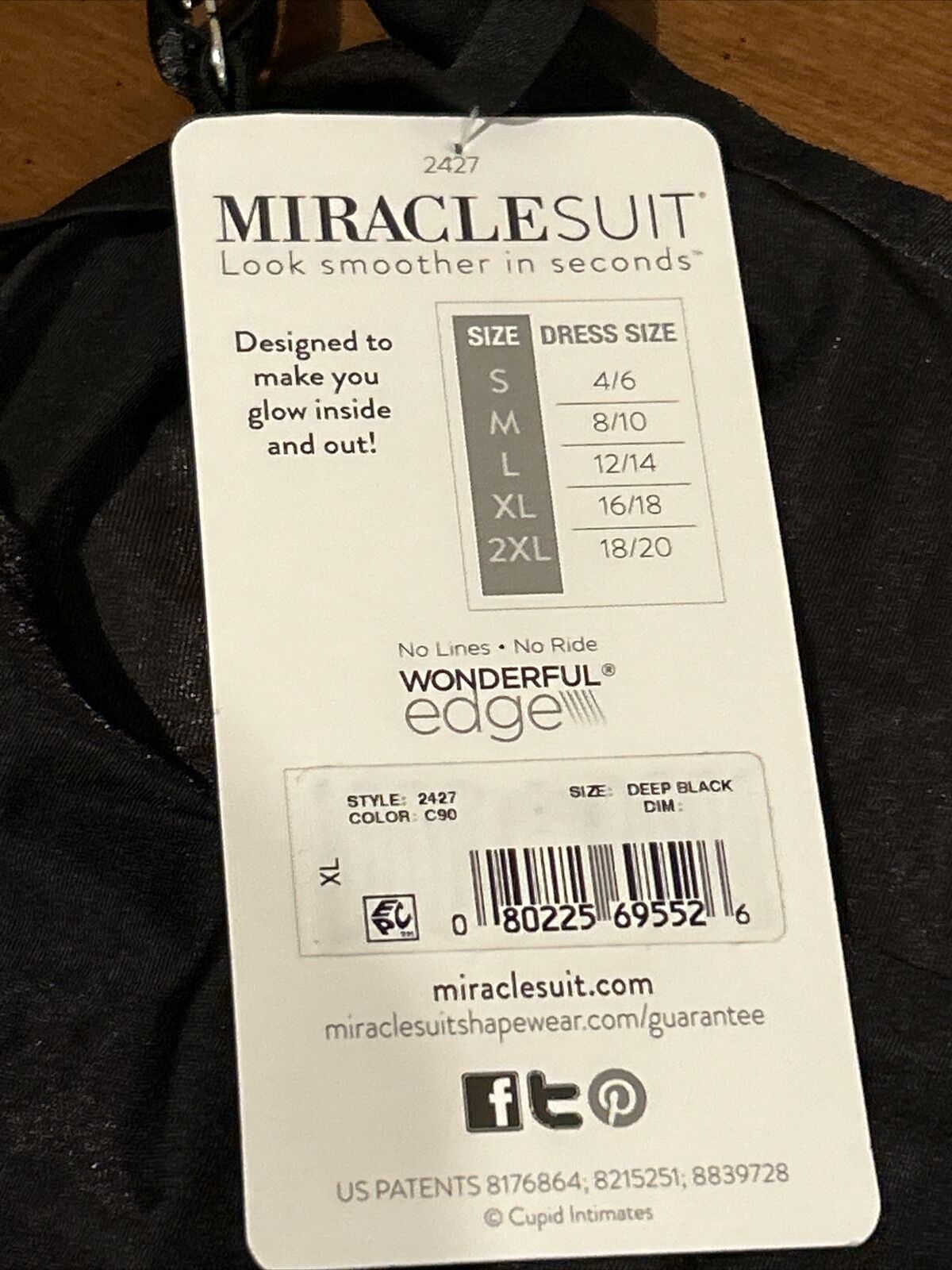 Miraclesuit Womens Body Glow Light Shaping Bralette Deep Black