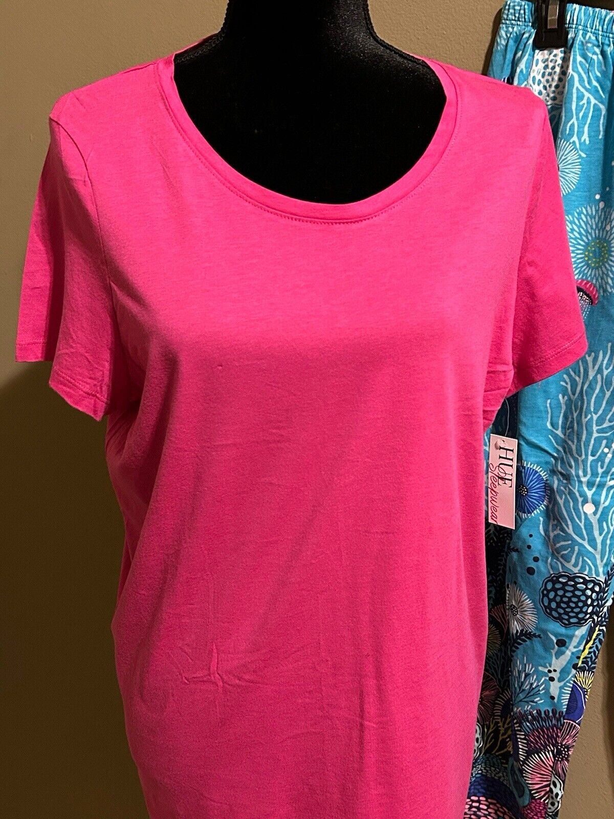 Hue Matching Two piece Capri Pajama Lounge Set