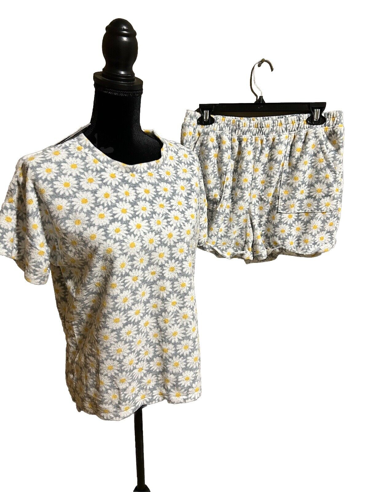 Roudelain Women’s Two Piece Terry Cloth Pajama Lounge Set Tradewinds