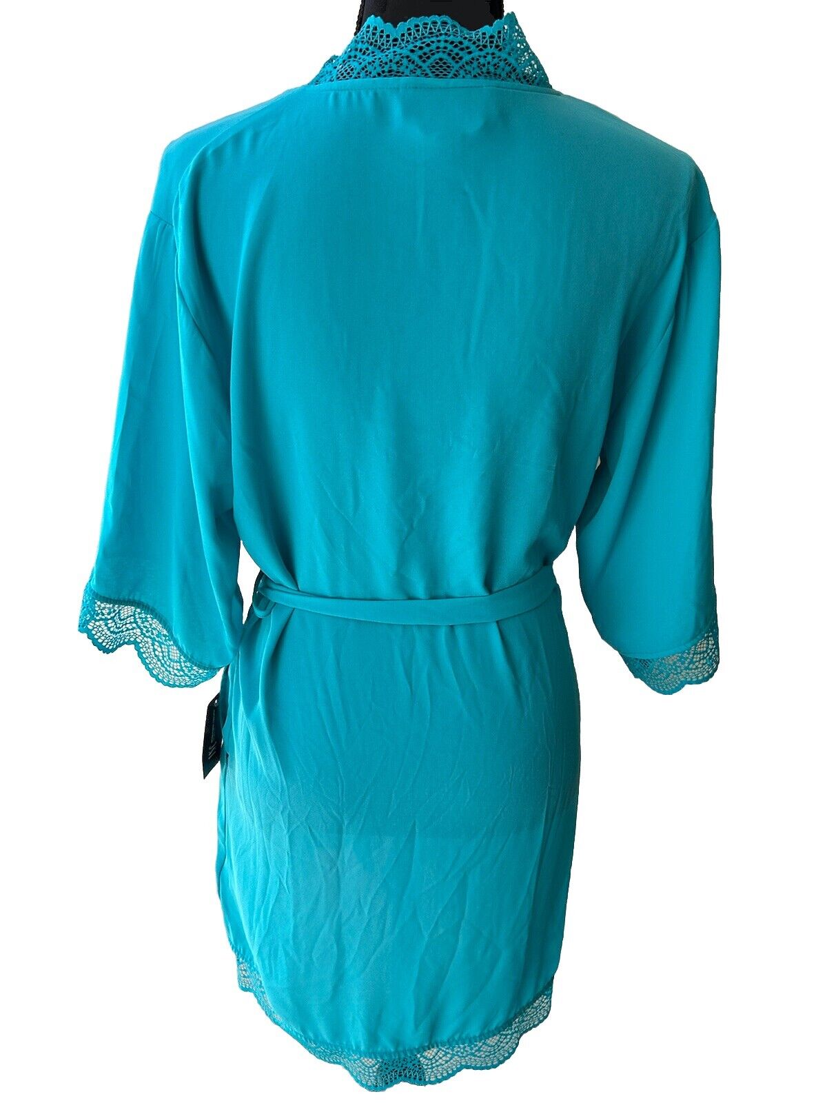 Inc International Concepts Lace Trim Robe Lingerie in Sea Isle