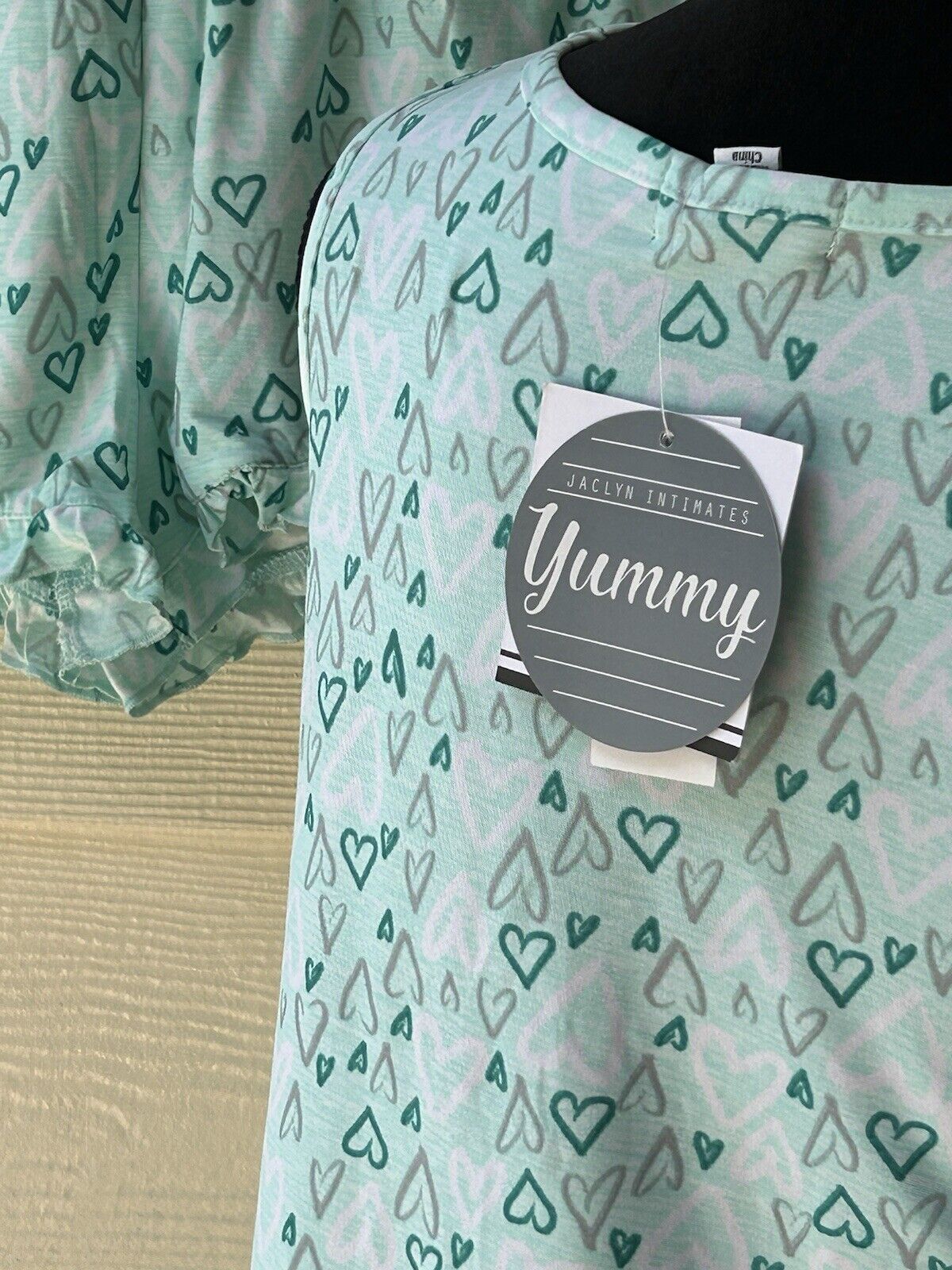 Roudelain Women’s Bay Green Yummy 2 Piece Short Pajama Set