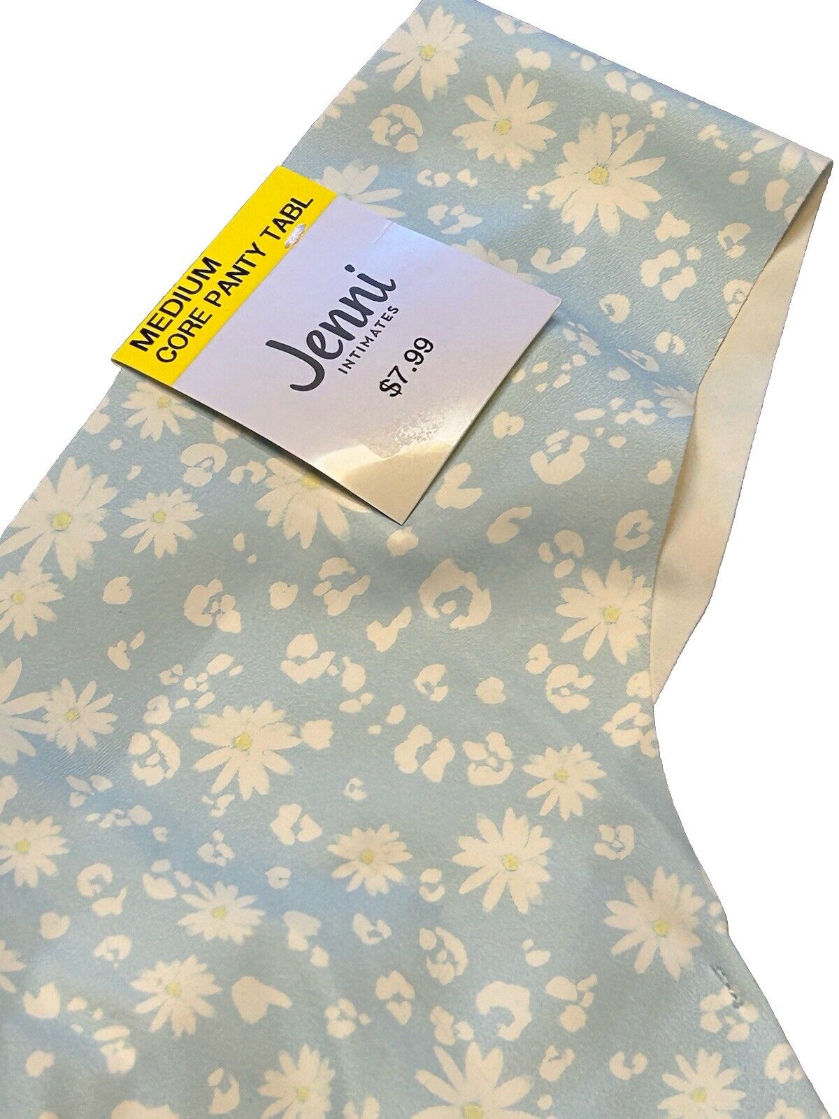 Jenni Women’s No Show Invisible Thong Panty Light Blue Daisy