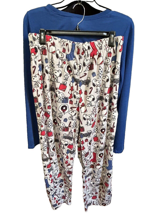 Women’s Munki Munki 2 Piece Matching Snoopy Pajama Set Large