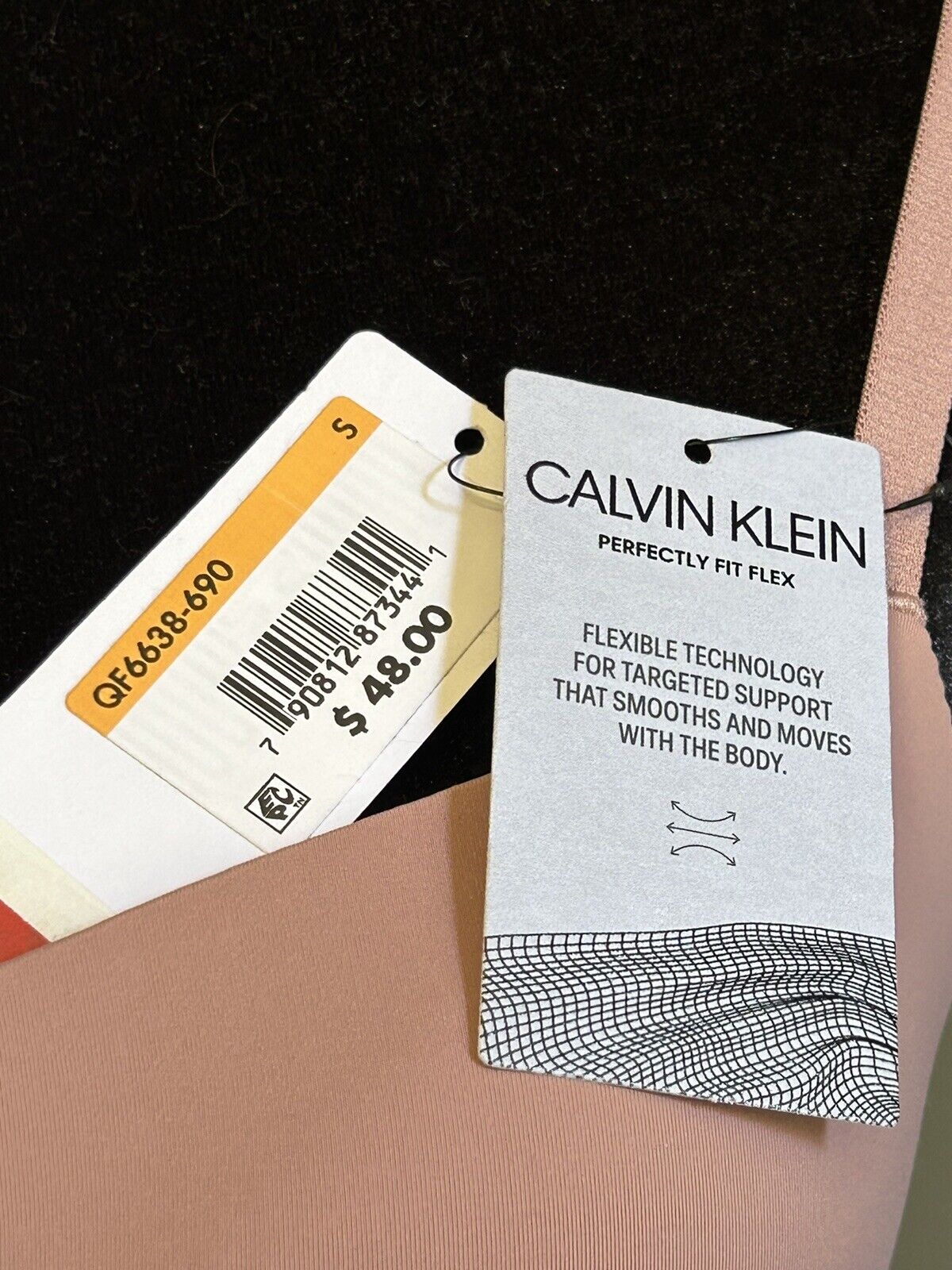 Calvin Klein Perfectly Fit Flex Lightly Lined Wirefree Bralette Pink