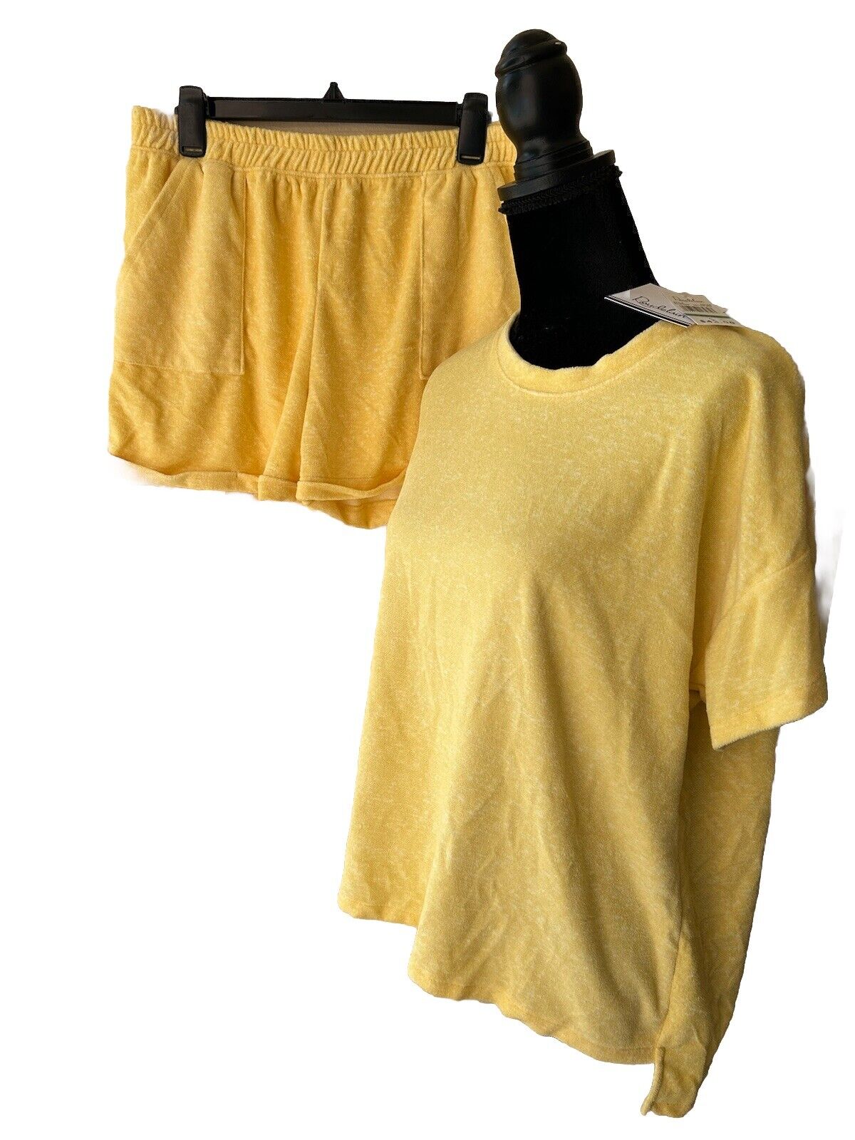 Roudelain Ultra Soft 2-Piece T-Shirt & Shorts Sleepwear Pajama Set Small
