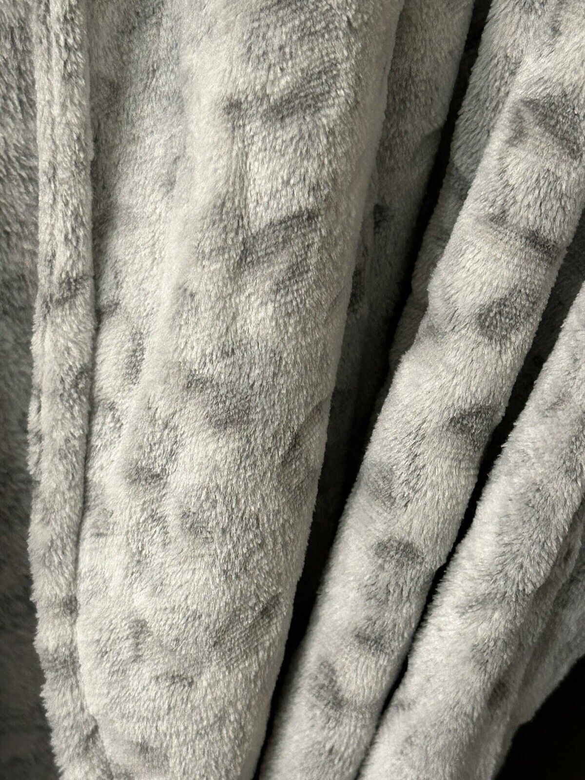Charter Club Intimates Plus Supersoft Women’s Leopard Grey Robe 2X