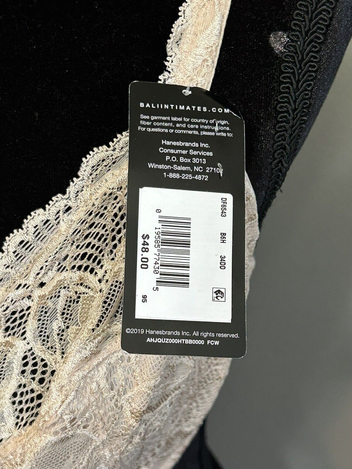 Bali Lace Desire Underwire Bra Champagne Nude
