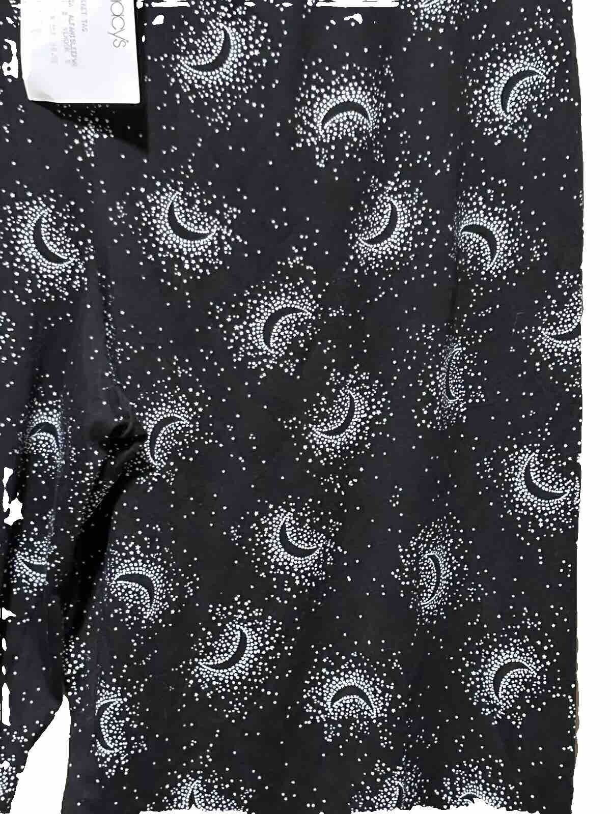 Charter Club Women's Black Crescent Moon Pajama Pants