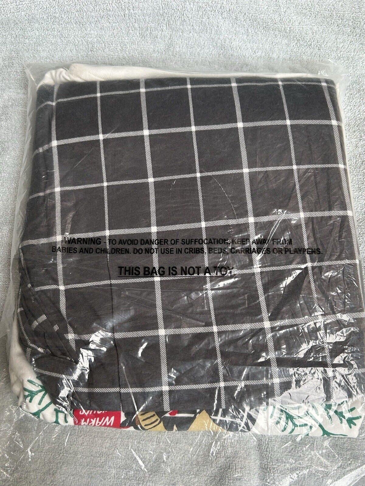 Family PJs Men's Gray Plaid Papa Deer 2PC Pajama Set Sleepwear