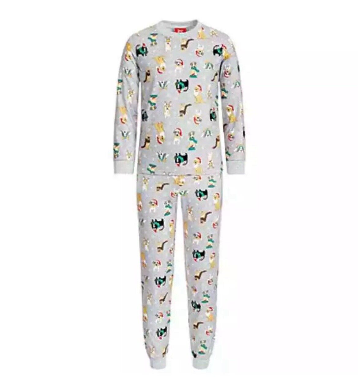 Christmas Xmas Holiday Kids 2 Piece Family Cats & Dogs Pajama Set