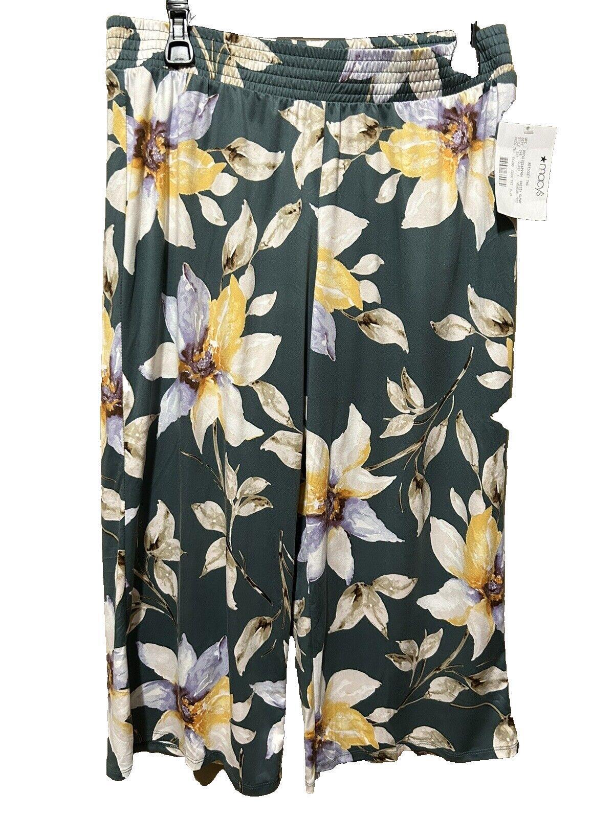 Linea Donatella Women’s Dressy Sleepwear Pajama Lounge Pants Green