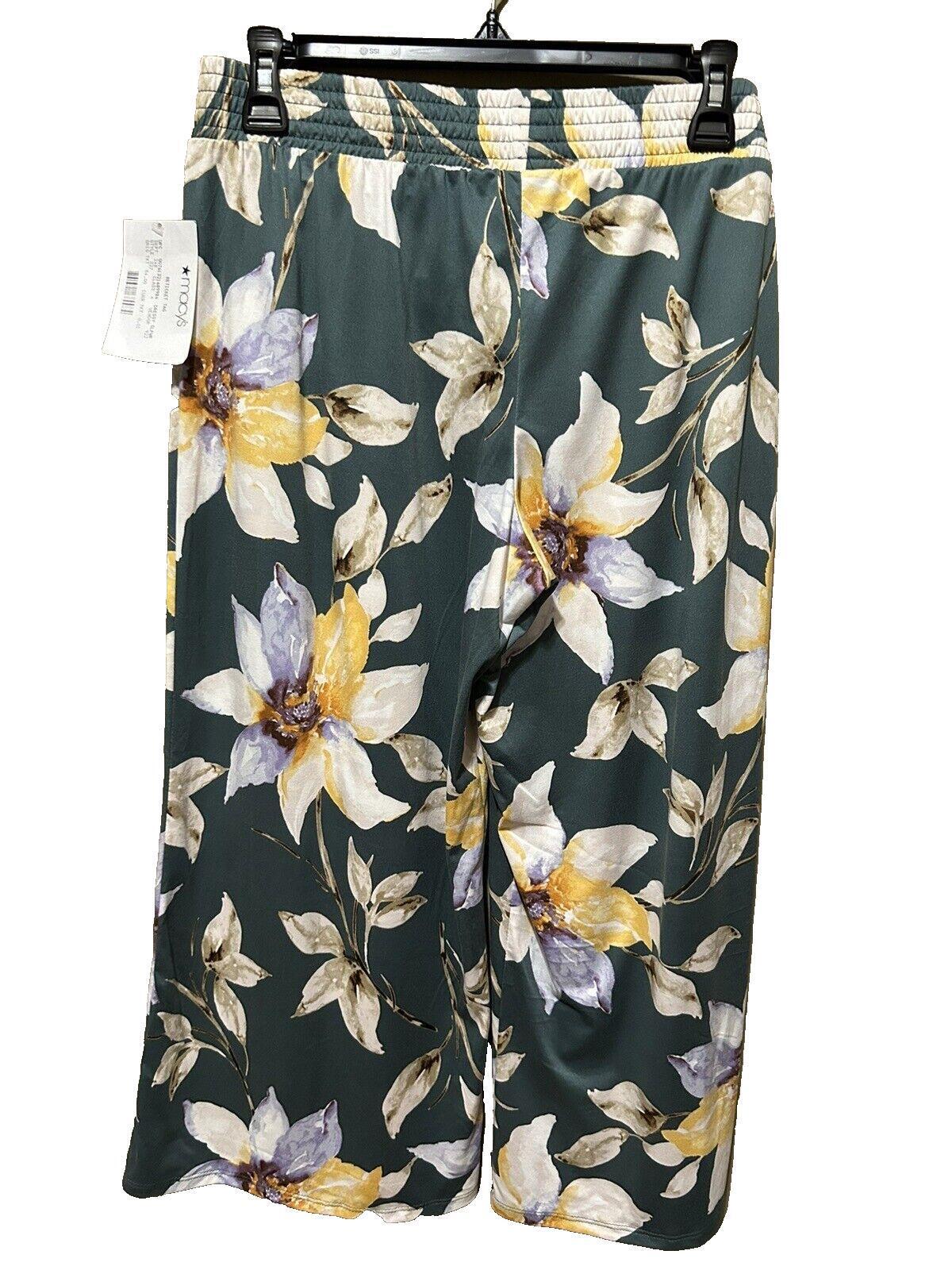 Linea Donatella Women’s Dressy Sleepwear Pajama Lounge Pants Green