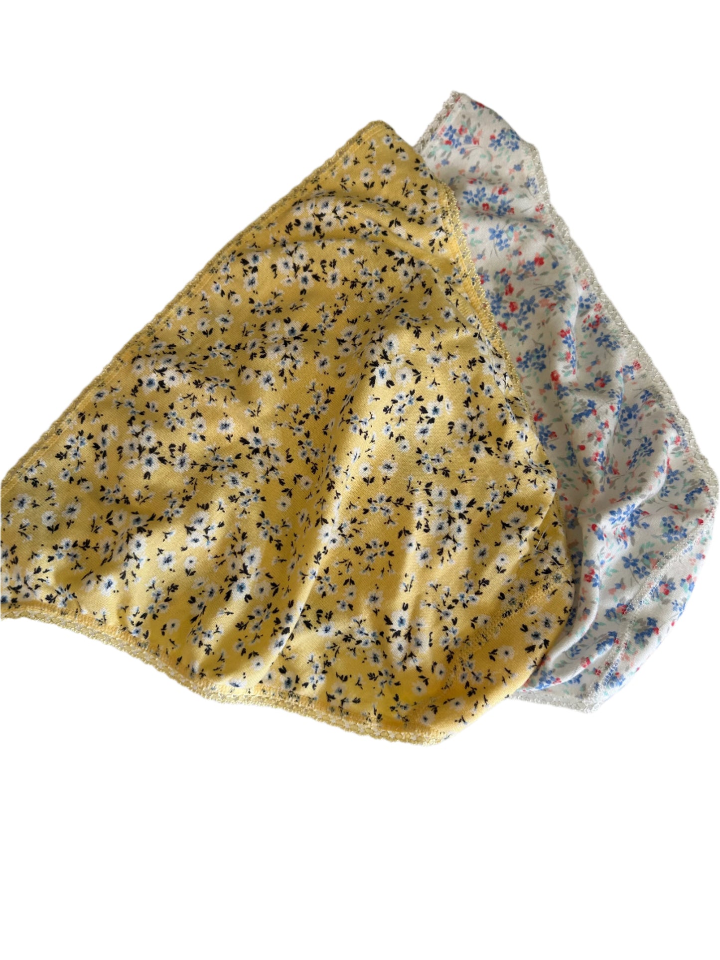 Charter Club Women’s 2 Piece Panty Set NWT Floral Yellow and White