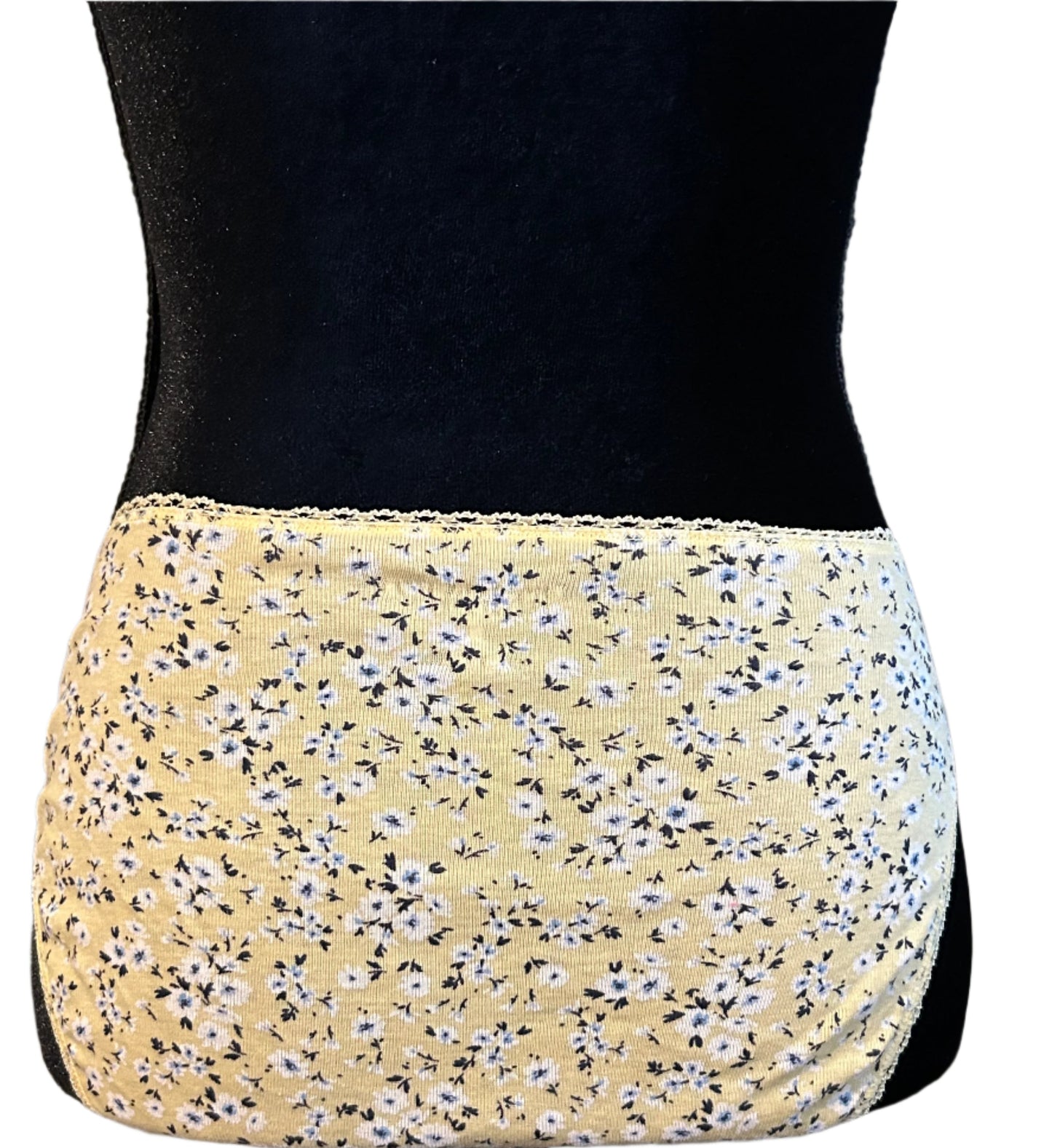 Charter Club Women’s 2 Piece Panty Set NWT Solid Floral Yellow, Black with Stripes