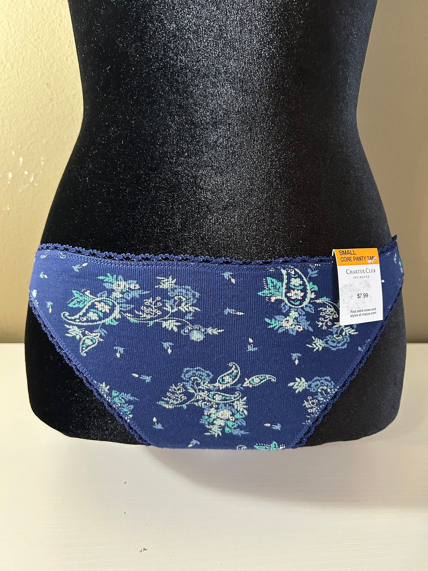Charter Club Women’s 2 Piece Panty Set NWT Navy and Pink