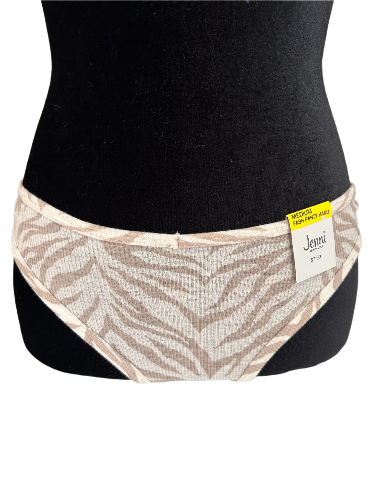 Jenni Women’s 2 Piece Ribbed Thong Panty Set NWT Blue And Beige